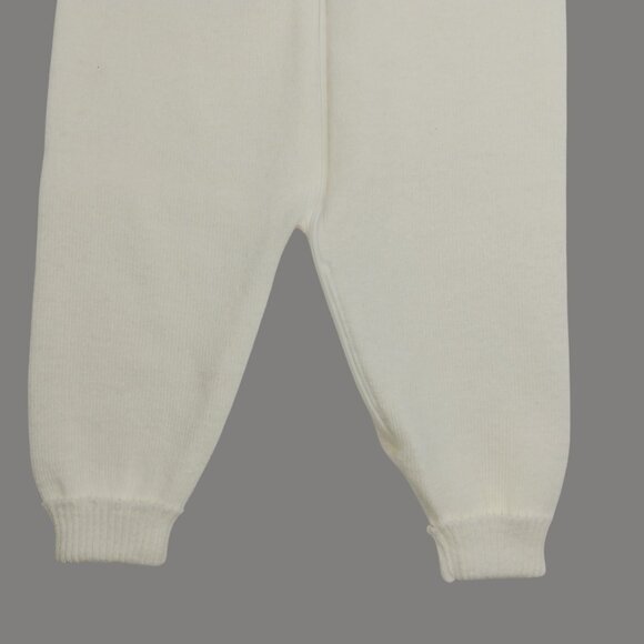 Vintage Clayeux Knit Scalloped Collar Jumpsuit Made in France - Picture 7 of 9